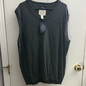 St. John's Bay Charcoal Super Soft Sleeveless Sweater Vest